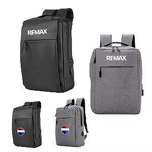 Mochila p/ Notebook em poliéster c/ Conector USB REMAX - MC320