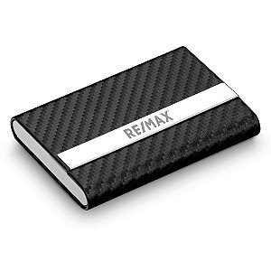 Porta cartão em metal e couro sintético Re/max - 93280
