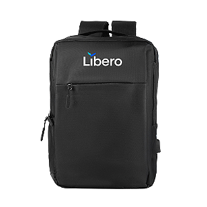 Mochila p/ Notebook em poliéster c/ Conector USB - LÍBERO - MC320
