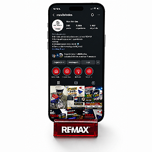Suporte de Celular Acrílico Vermelho REMAX - 1093
