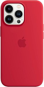 Case Apple de Silicone para iPhone 13 Pro - Red/Magsafe