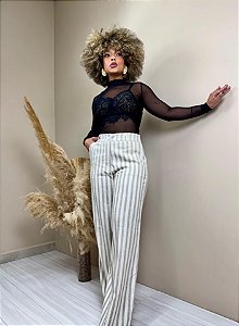 Calça Linho Isa Cor Bege