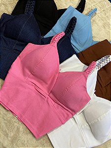 Cropped Alça Trança