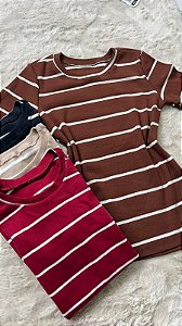 Blusa Canelada Listrada