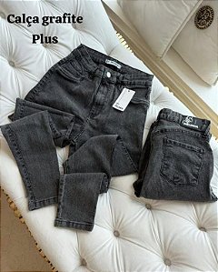 Calça Jeans Grafite Plus