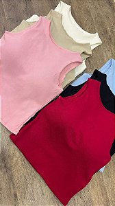 Cropped Canelado Beatriz