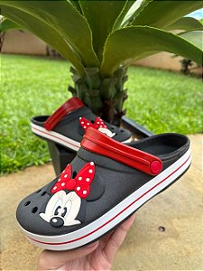 Babuche Minnie Preto com Laço – Conforto e Estilo