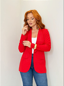 Blazer Alfaiataria de Linho Cru