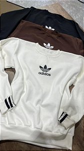Blusa de Moletom Feminina com Punhos Ajustados
