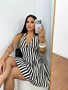 Vestido Feminino em Linho Fino com Bojo