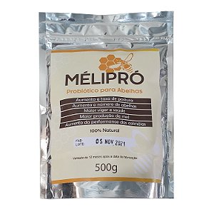 MeliPró Aditivo Probiótico Para Abelhas Melíferas Em Pó - 500 Gramas