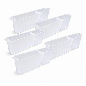 10 Alimentadores Interno Bipartido de Plástico para Abelhas – 2 Litros, Transparente