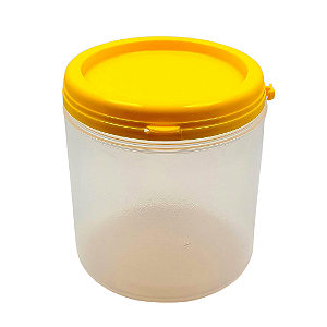 Pote Plástico 680ml / 1kg Para Embalar Mel Com Tampa Lacre