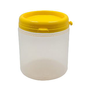 Pote 370ml / 500g Plástico Para Embalar Mel Com Tampa Lacre
