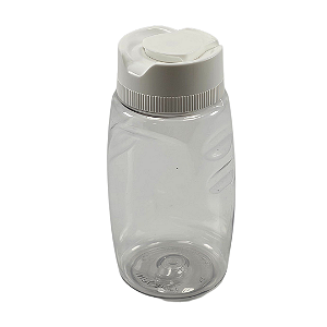 Bisnaga De Plástico 215ml /300g Invertida Para Embalar Mel De - Tampa Branca