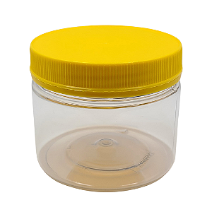 Pote 350ml / 500g Transparente com Tampa Rosca e Lacre – Ideal para Embalagem de Mel