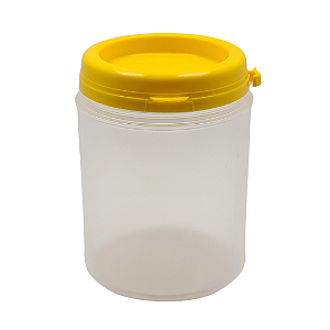 Pote Plástico 250ml / 350g com Tampa Lacre – Ideal para Embalagem de Mel