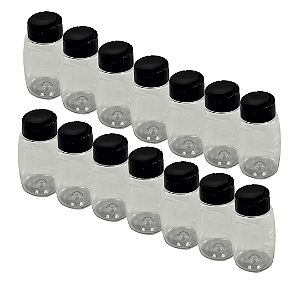 396 Bisnagas Plásticas 180ml / 250g Invertidas com Tampa Preta – Para Embalagem de Mel