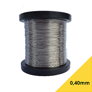 Arame Duro De Aço Inox 0,40mm Para Quadro de Ninho e Melgueira - 500 Gramas