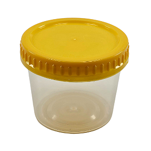 Pote 250ml / 350g Transparente com Tampa Rosca – Para Mel e Produtos de Alta Viscosidade