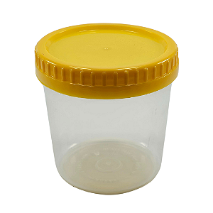 Pote 360ml / 500g Transparente com Tampa Rosca – Para Mel e Produtos de Alta Viscosidade