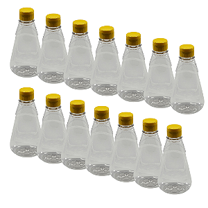 220 Bisnagas 250ml / 350g Transparente Shortneck De Pet Para Embalar Mel