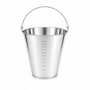 Balde De Inox 430 Graduado - 10 Litros
