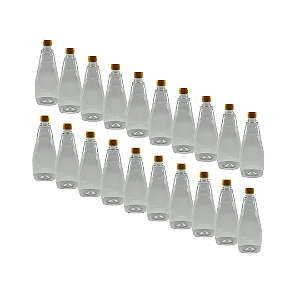 60 Bisnagas 750ml / 1Kg Cristal Pet Para Embalar Mel