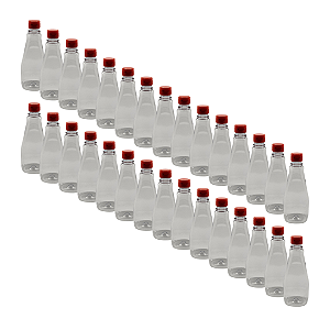 200 Bisnagas 350ml / 500g Cristal Pet Para Embalar Mel - Tampa Laranja