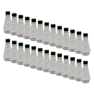 60 Bisnagas 190ml / 280g Cristal Pet Para Embalar Mel - Tampa Verde