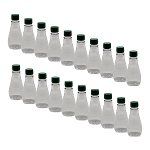 250 Bisnagas 150ml / 210g Cristal Pet Para Embalar Mel - Tampa Verde