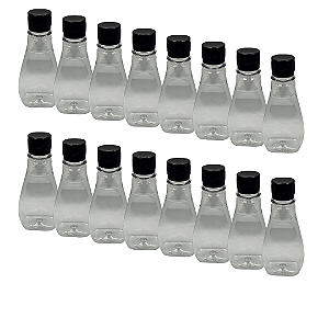 125 Bisnagas 150ml / 210g Cristal Pet Para Embalar Mel - Tampa Preta