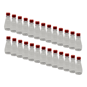 125 Bisnagas 150ml / 210g Cristal Pet Para Embalar Mel - Tampa Laranja