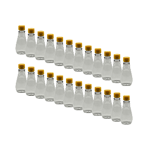 60 Bisnagas 150ml / 210g Cristal Pet Para Embalar Mel - Tampa Amarela