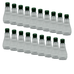100 Bisnagas 250ml / 350g Cristal Pet Para Embalar Mel - Tampa Verde