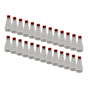 100 Bisnagas 250ml / 350g Cristal Pet Para Embalar Mel - Tampa Laranja