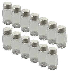 30 Bisnagas Plásticas 215ml / 300g Invertidas com Tampa Branca – Para Embalagem de Mel