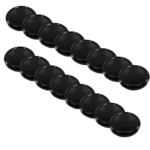 20 Tampas Pretas Rosca 74mm para Pote de Vidro Tipo Conserva – Metálica