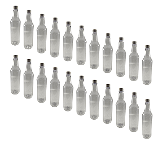 30 Garrafas 900ml PET Cristal com Tampa Rosca Branca – Ideal para Mel, Sucos e Caldas