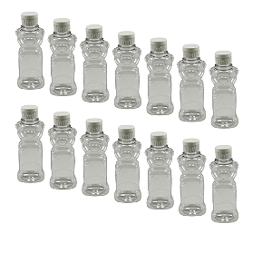 20 Bisnagas Pet  180ml / 250g Temática Urso Para Embalar Mel - Tampa Branca