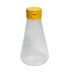 Bisnaga 210ml / 280g Fosca com Estampa de Favo – Tampa Batoque Amarela