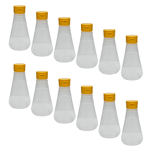 170 Bisnagas 360ml / 500g Fosca com Estampa de Favo – Tampa Batoque Amarela