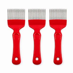 Kit 3 Garfos Desoperculadores Standard Cabo Vermelho
