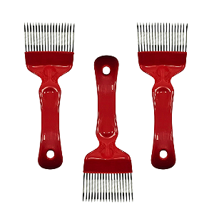 Kit 3 Garfos Desoperculadores Standard Cabo Vermelho