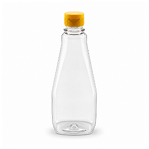 Bisnaga 350ml / 500g Pet Cristal Para Mel - Kit Econômico 10/25/50 e 200 Un