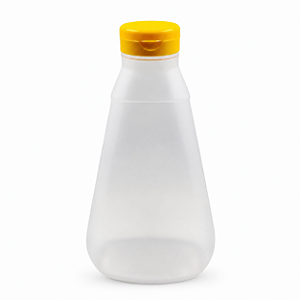 Bisnaga 750ml 1kg Para Mel Fosca Com Tampa Amarela Kit 10, 30, 60 e 126 Un