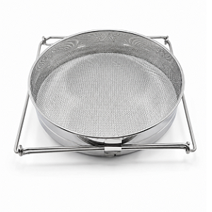 Peneira de Inox para Mel com Alças Ajustáveis