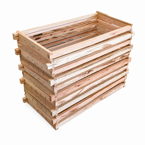 10 Quadros de Ninho Montado e Aramado – Padrão Langstroth