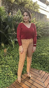 Calça Reta Alfaiataria Feminina