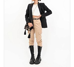 CALÇA CARGO AREIA